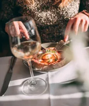 Gott att äta och dricka från restaurang Nautical i Mariehamn.