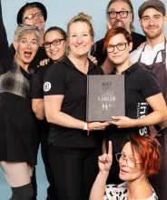 Hela gänget bakom Indigos bok "Mat Vin Sprit Kärlek".