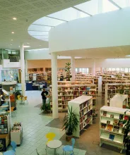 Mariehamns stadsbibliotek, interiör.