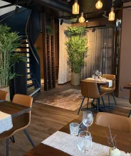 Interiör från restaurangen vid Park Alandia Hotell.