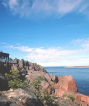 Klippor vid Havsvidden resort.