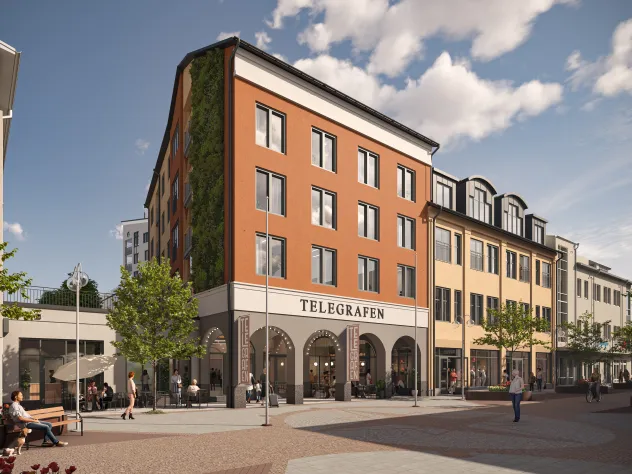 Gallerian Telegrafen i Mariehamn, exteriör.