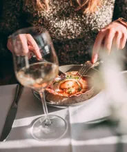 Gott att äta och dricka från restaurang Nautical i Mariehamn.