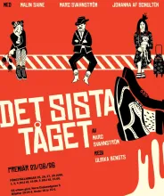 Teater Gården reklamaffisch för föreställningen Det sista tåget.