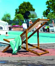 Vy från poolområdet vid Hotell Arkipelag.