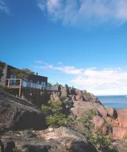 Klippor vid Havsvidden resort.
