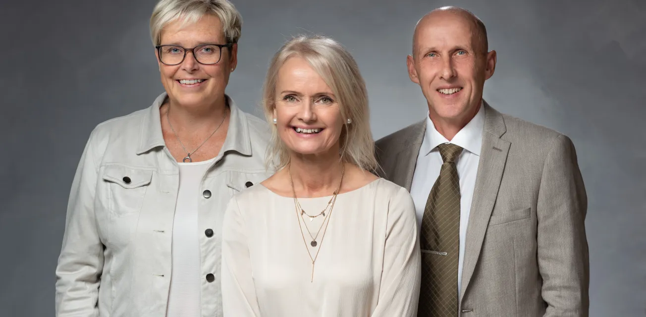 Tove Lönnqvist, Marie Melander och Bosse Segerström vid 3 Partners Ab.