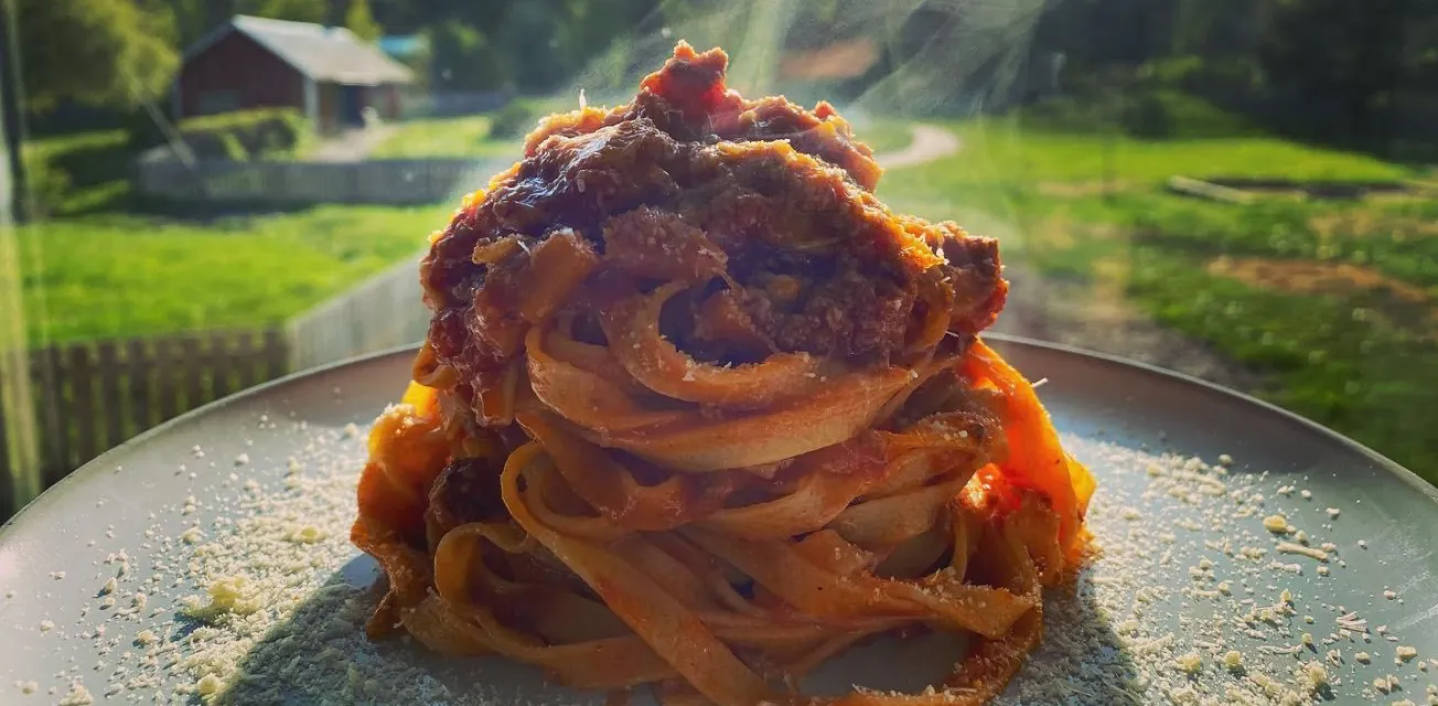 Italiensk mat hos Villa Valentina på Åland.