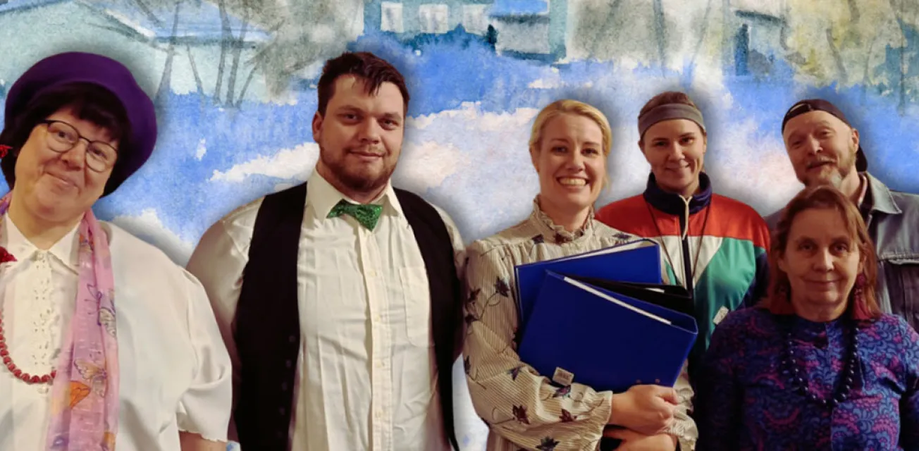 Man får väl ställa upp, fars med Teaterföreningen i Mariehamn.