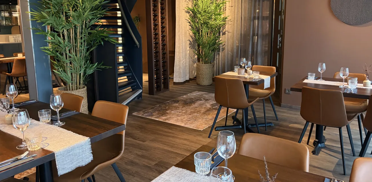 Interiör från restaurangen vid Park Alandia Hotell.