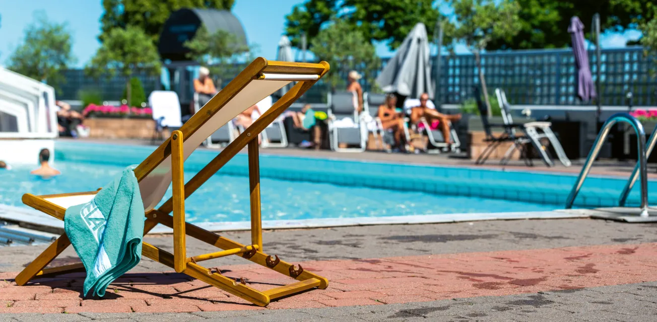 Poolområdet vid Hotell Arkipelag.