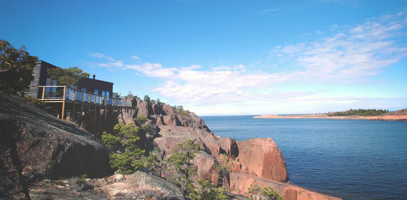 Klippor vid Havsvidden resort.