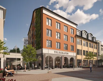 Gallerian Telegrafen i Mariehamn, exteriör.