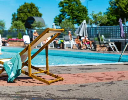 Poolområdet vid Hotell Arkipelag.