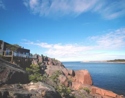 Klippor vid Havsvidden resort.