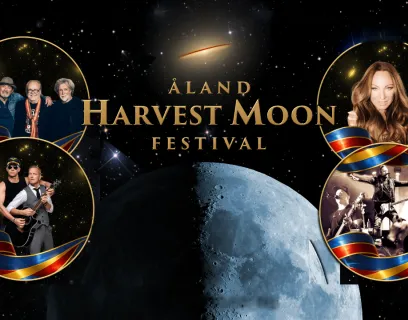 Harvest Moon Festival 2026, affisch med årets artister.