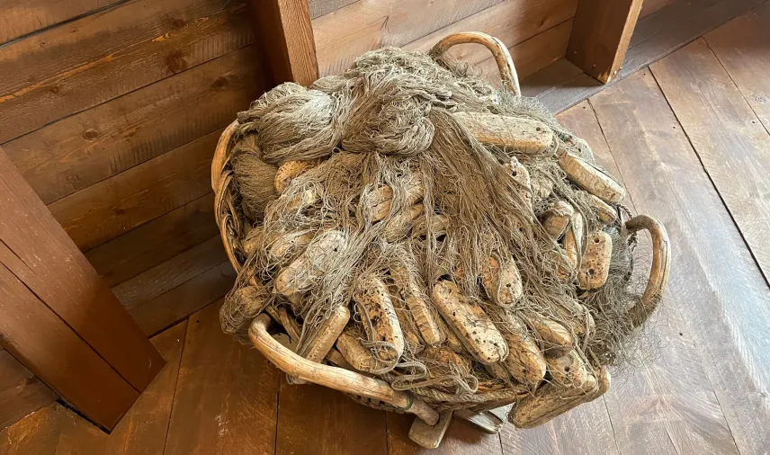 Fiskenät i museet i Sjökvarteret.