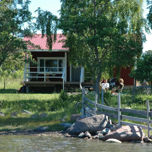 Stuga vid stranden