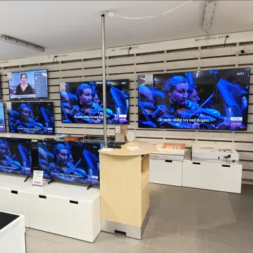 TV-skärmar.