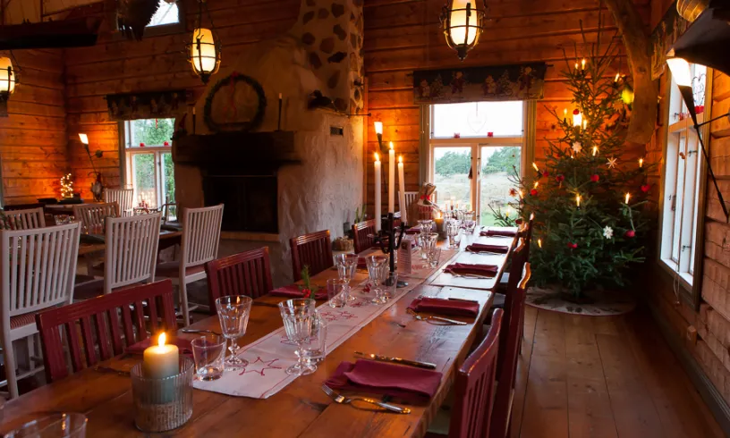 Julbord på Silverskär Islands.