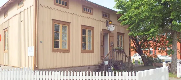 Utsidan av café Svarta Katten