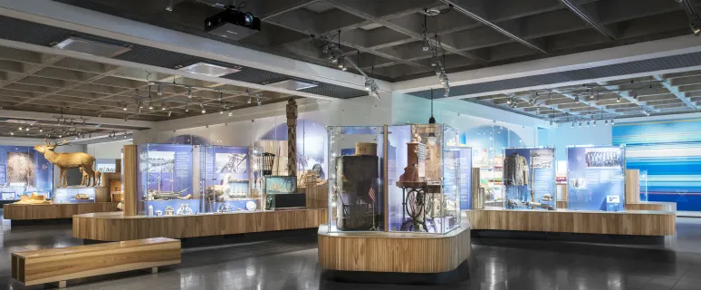 Basutställningen vid Ålands kulturhistoriska museum i Mariehamn