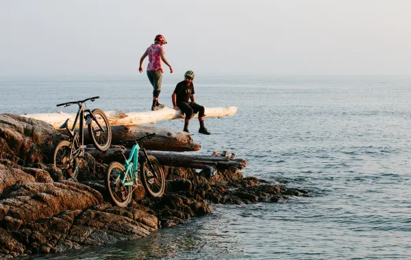 Cyklar på klippa