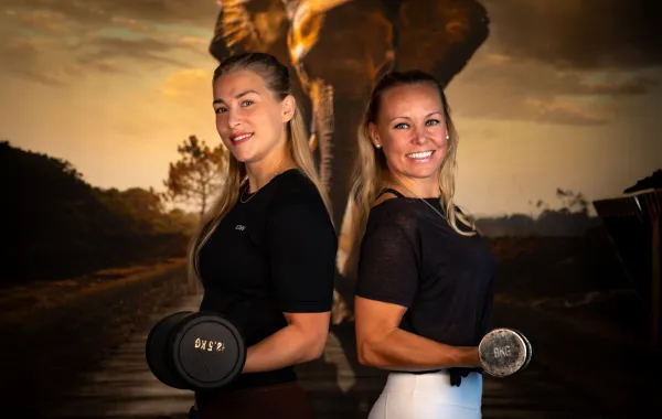 Camilla och Christa vid Träningsverket Åland.