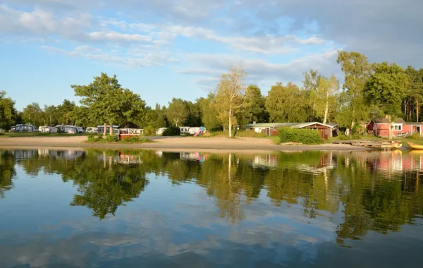 Vy från Hummelvik camping i Eckerö.